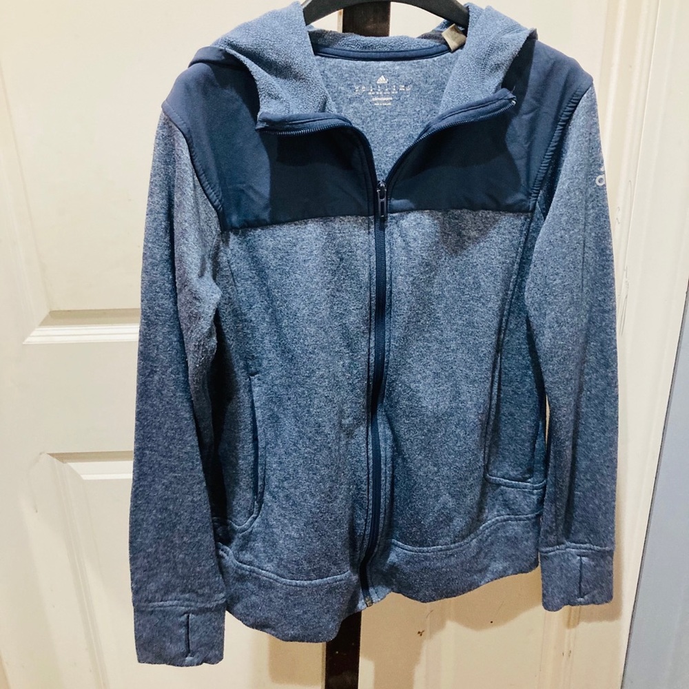 Adidas women M athletic sweater jacket.